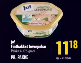 Otto Duborg JA! Finthakket leverpølse tilbud