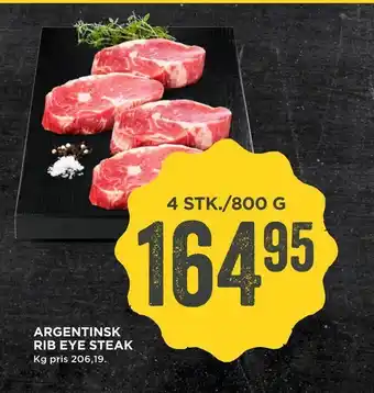 MENY Argentinsk rib eye steak tilbud