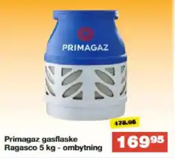 Bauhaus Primagaz gasflaske ragasco - ombytning tilbud