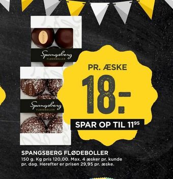 MENY Spangsberg flødeboller tilbud