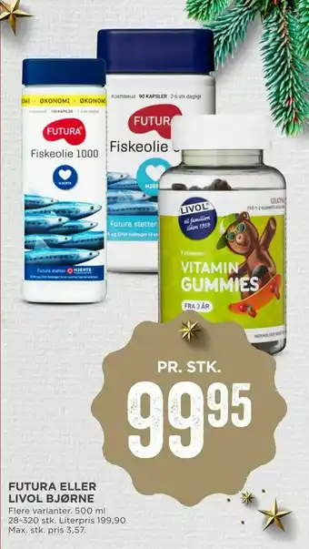 MENY Futura eller livol bjørne tilbud
