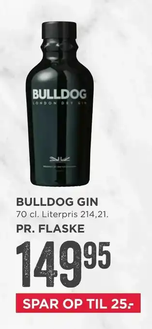 MENY Bulldog gin tilbud