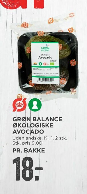 MENY Grøn balance økologiske avocado tilbud