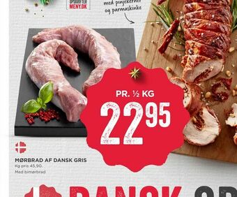MENY Mørbrad af dansk gris tilbud