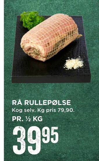 MENY Rå rullepølse tilbud