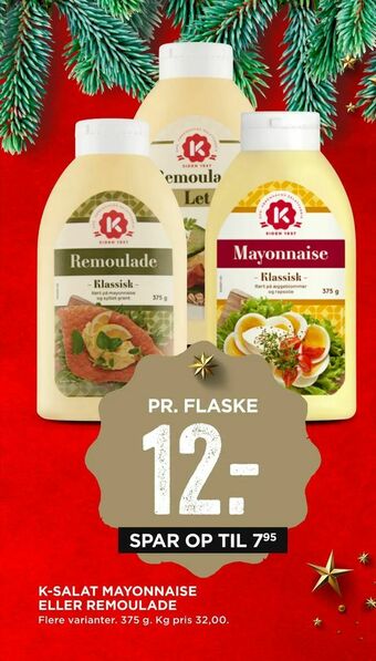 MENY K-salat mayonnaise eller remoulade tilbud
