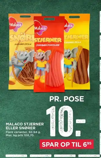 Malaco stjerner eller snører