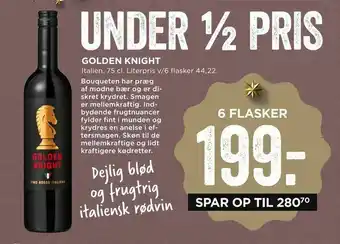 MENY Golden knight tilbud