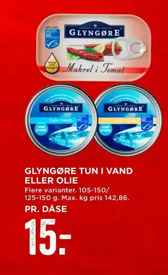 MENY Glyngøre tun i vand eller olie tilbud