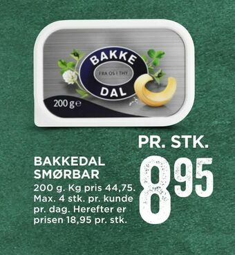 MENY Bakkedal smørbar tilbud