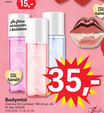 BigDollar Bodymist tilbud