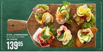 MENY 6 stk. smørrebrød tilbud