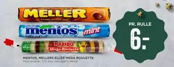 MENY Mentos, mellers eller mega roulette tilbud