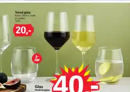 BigDollar Vand glas tilbud