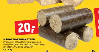 jem & fix HÅRDTTRÆSBRIKETTER tilbud