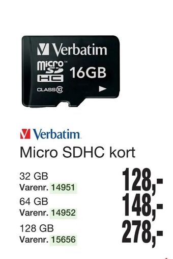 Micro SDHC kort