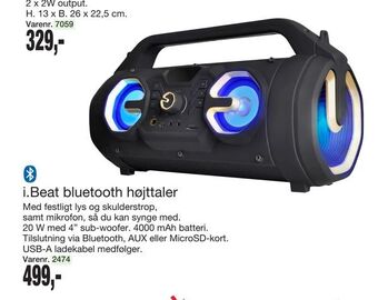Harald Nyborg i.Beat bluetooth højttaler tilbud
