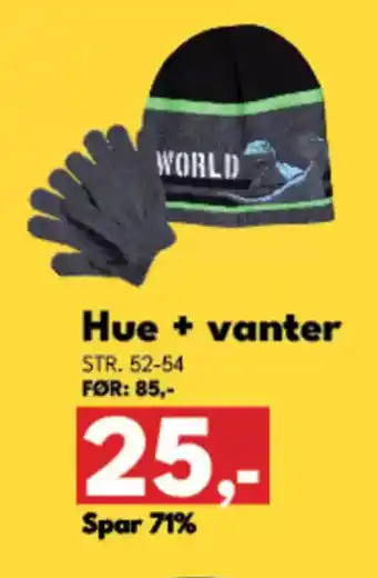 Dansk Outlet Hue + vanter tilbud