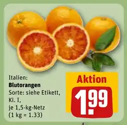 REWE Italien: Blutorangen Sorte: siehe Etikett, tilbud