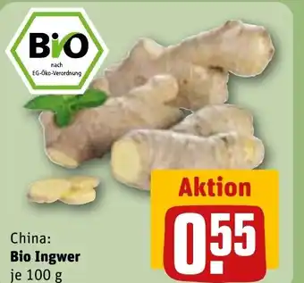 REWE China: Bio Ingwer je tilbud