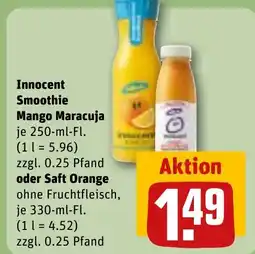 REWE Innocent Smoothie Mango Maracuja je tilbud