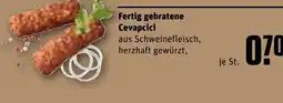 Fertig gebratene Cevapcici