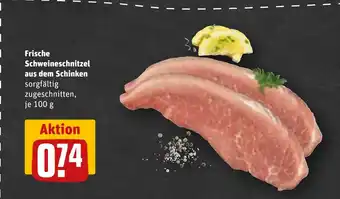 REWE Frische Schweineschnitzel aus dem Schinken tilbud