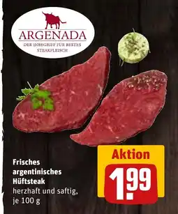 REWE Frisches argentinisches Hüftsteak tilbud