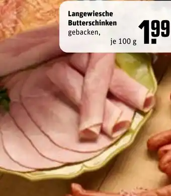 REWE Langewiesche Butterschinken gebacken, tilbud