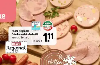 REWE REWE Regional Frischwurst-Aufschnitt versch. Sorten, tilbud