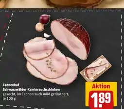 REWE Tannenhof Schwarzwälder Kaminrauchschinken tilbud