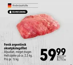 Citti Fersk argentinsk oksetykstegsfilet tilbud