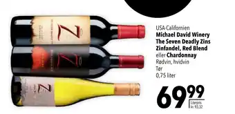 Citti Michael David Winery The Seven Deadly Zins Zinfandel, Red Blend eller Chardonnay tilbud