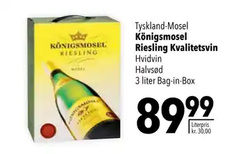 Citti Königsmosel Riesling Kvalitetsvin tilbud