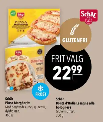 Citti Schär Bontà d’Italia Lasagne alla bolognese tilbud