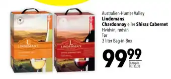 Citti Lindemans Chardonnay eller Shiraz Cabernet tilbud