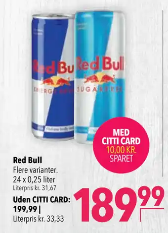 Citti Red Bull tilbud