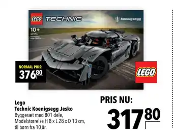 Citti Lego Technic Koenigsegg Jesko tilbud