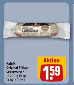 REWE Kalnik Original Pfälzer Leberwurst* tilbud