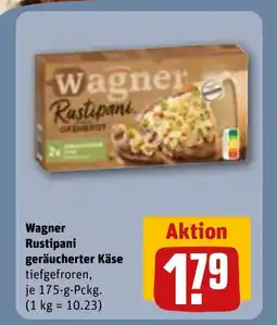 REWE Wagner Rustipani geräucherter Käse tilbud