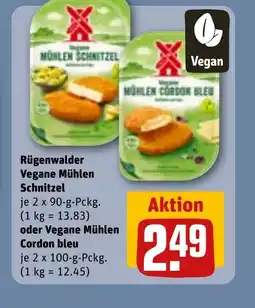 REWE Rügenwalder Vegane Mühlen Schnitzel tilbud