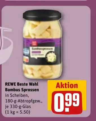 REWE REWE Beste Wahl Bambus Sprossen tilbud