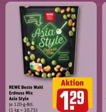 REWE REWE Beste Wahl Erdnuss Mix Asia Style tilbud