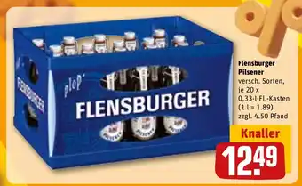 REWE Flensburger Pilsener versch. Sorten, tilbud