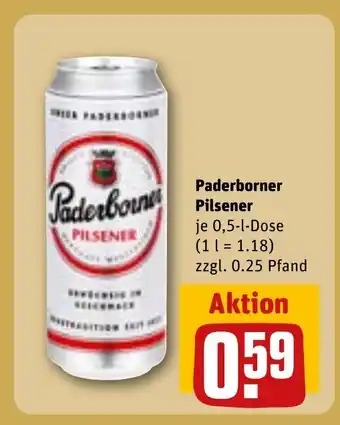 REWE Paderborner Pilsener tilbud