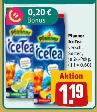 REWE Pfanner IceTea tilbud