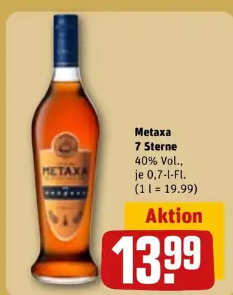 REWE Metaxa 7 Sterne tilbud