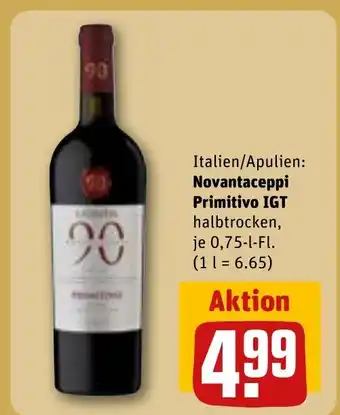 REWE Italien/Apulien: Novantaceppi Primitivo IGT tilbud