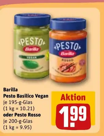 REWE Barilla Pesto Basilico Vegan tilbud