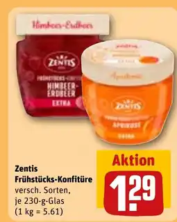 REWE Zentis Frühstücks-Konfitüre tilbud